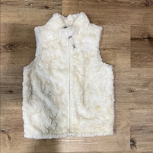 Kids North Face Cream Fur Vest - The North Face